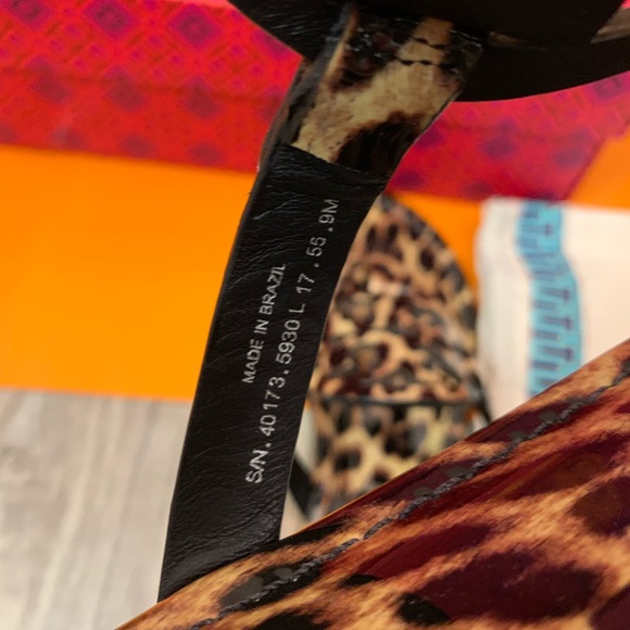 🚫Sold🚫NIB Tory Burch Leopard Miller Sandals - Picture 6 of 8